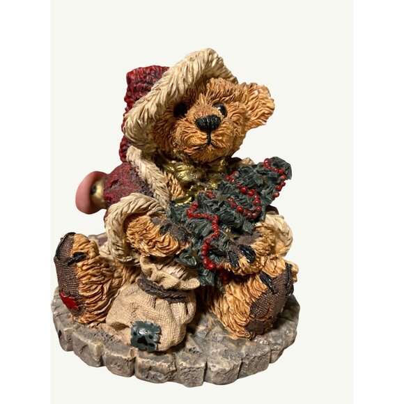 Boyds Bears & Friends Santa Bear Figurine 1993 Christmas Edition - Picture 1 of 14
